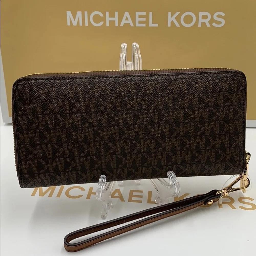 MICHAEL KORS Jet Set Travel Continental PVC Zip